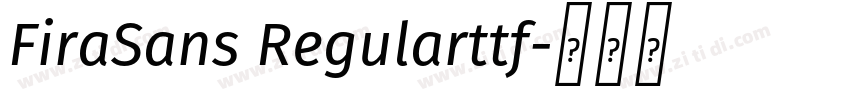 FiraSans Regularttf字体转换